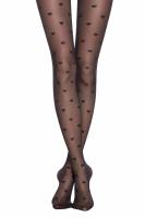 Fantasy Design Pantyhose BONHEUR Hearts Pattern small photo conteamerica.com